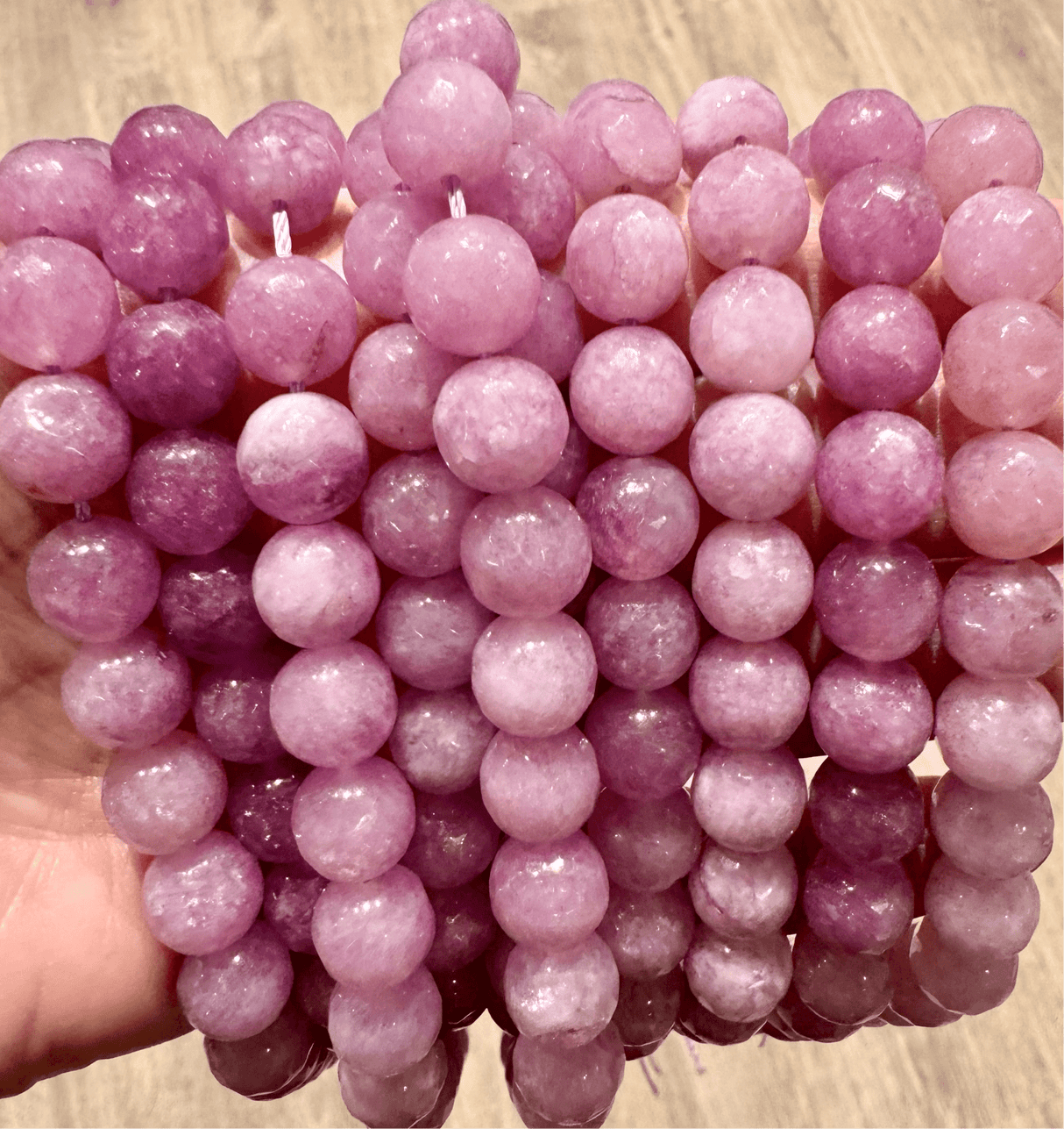 Jade Perler, Facetteret, (10mm) - Uniq Perler - 0001489190