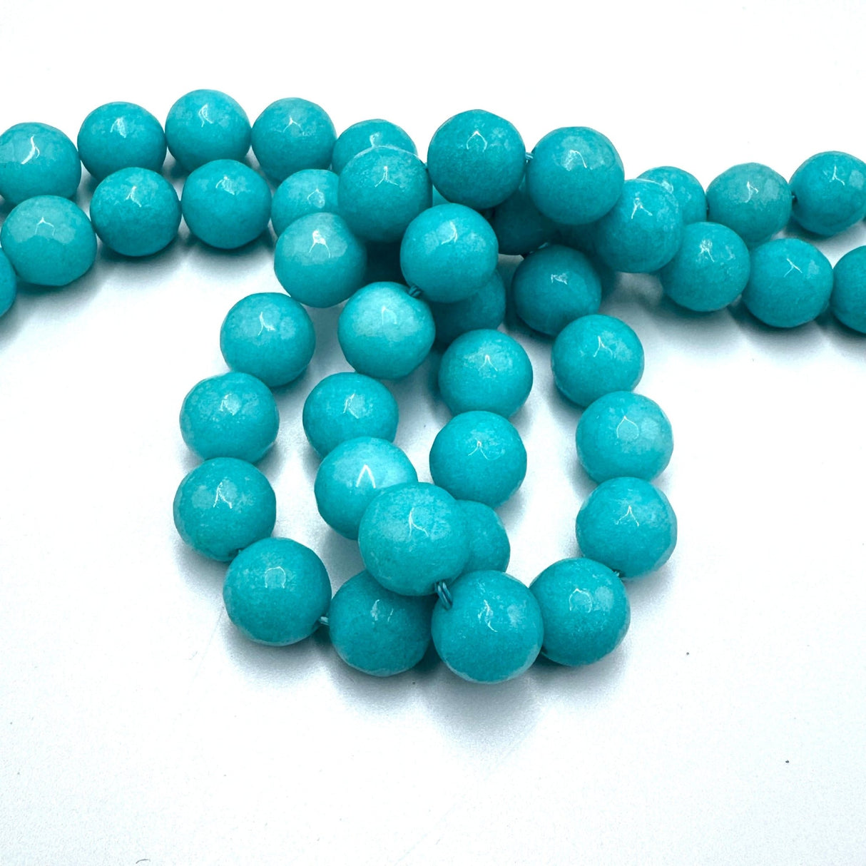 Jade Perler, Facetteret, 12mm - Uniq Perler - 113201