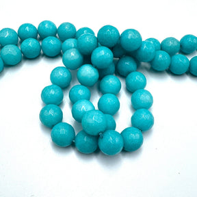 Jade Beads, Faceted, 12mm - Uniq Perler - 113201