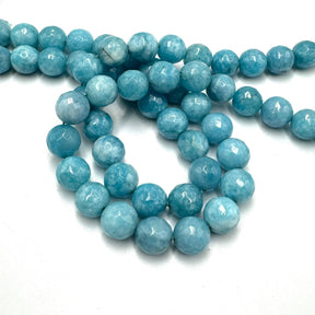 Jade Beads, Faceted, 12mm - Uniq Perler - 113202