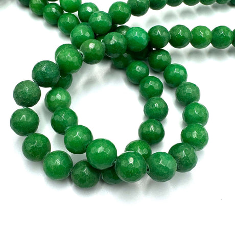 Jade Perler, Facetteret, (12mm) - Uniq Perler - 113204