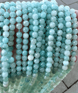 Jade Perler, Facetteret, (6mm) - Uniq Perler - 612223