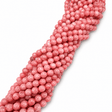 Jade Perler - Facetteret, Pink (8mm) - Uniq Perler - 117267