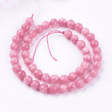 Jadeperler, fasetert, rosa (8mm) - Uniq Perler - 