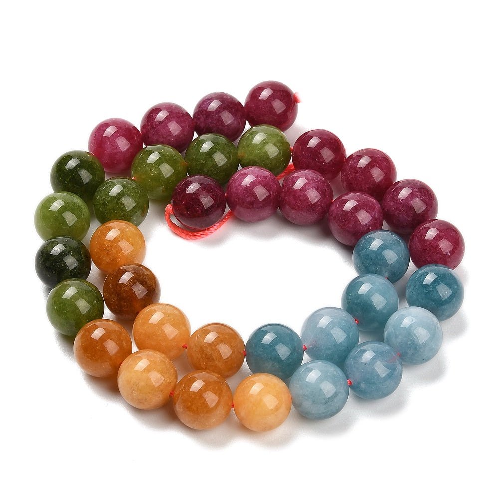 Jade Perler – Farve Mix, Runde (10,5mm) - Uniq Perler - 121780