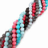 Jade Perler – Farve Mix, Runde (12mm) 10 strenge - Uniq Perler - 122426