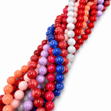 Jade Perler – Farve Mix, Runde (12mm) 10 strenge - Uniq Perler - 122426