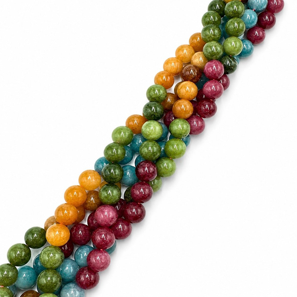 Jade Perler – Farve Mix, Runde (8,5mm) - Uniq Perler - 121969