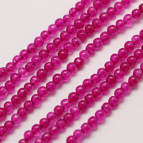Jade Perler – Fuchsia, Runde (3mm) - Uniq Perler - 123784