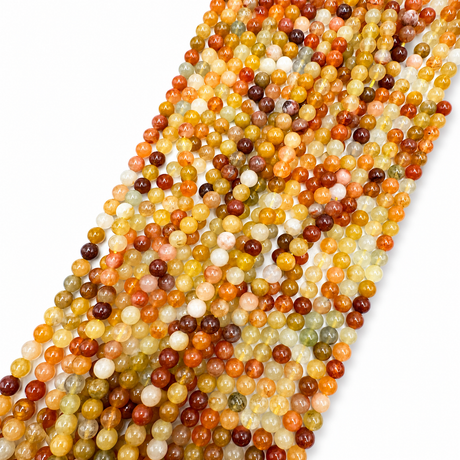 Jade Perler – Golden Silk, Runde (6mm) - Uniq Perler - 121223