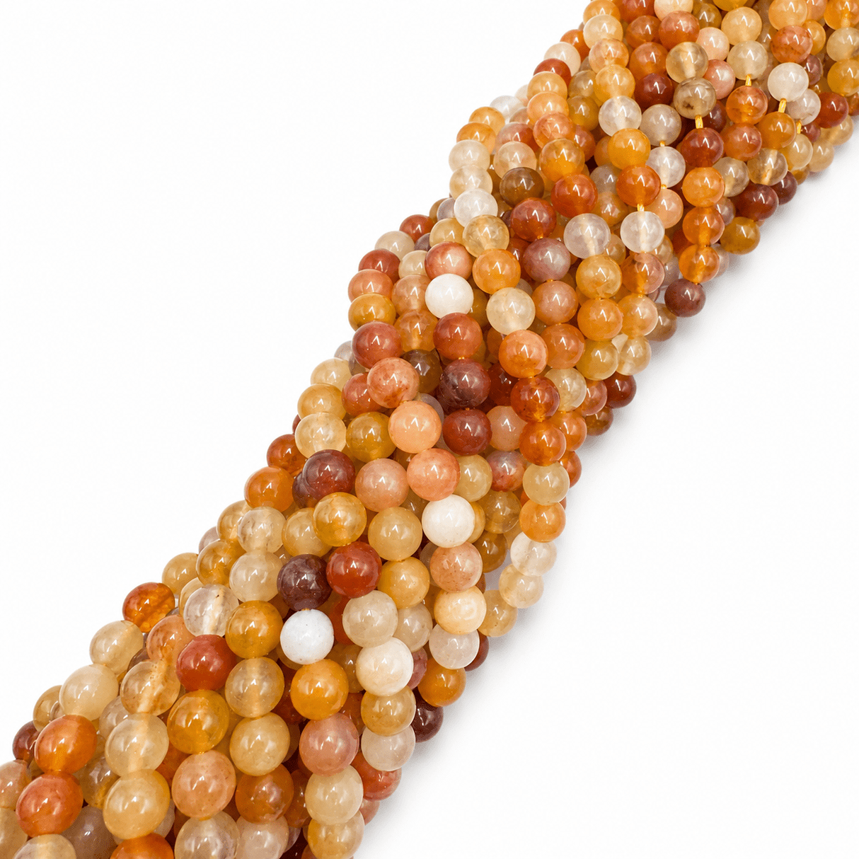 Jade Perler – Golden Silk, Runde (6mm) - Uniq Perler - 121223