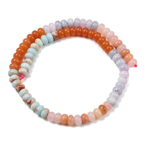Jade Perler – Gradueret, Rondel (8,5x4,5~5,5mm) - Uniq Perler - 122425