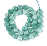 Jade Perler – Grøn, Coin (10x6mm) - Uniq Perler - 123554