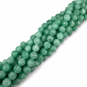 Jade Perler – Grøn, Coin (10x6mm) - Uniq Perler - 123554