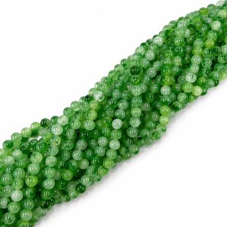 Jade Perler – Grøn, Runde (10~10,5mm) - Uniq Perler - 124430
