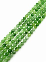 Jade Perler – Grøn, Runde (10~10,5mm) - Uniq Perler - 124430