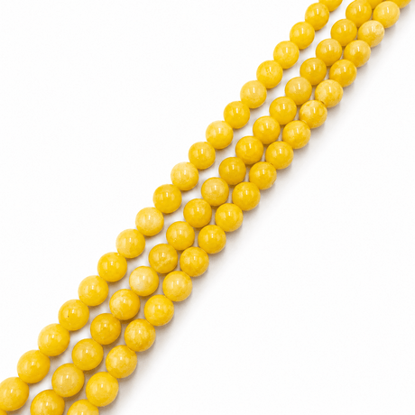 Jade Perler – Gul, Runde (10mm) - Uniq Perler - 124494