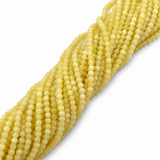 Jade Perler – Gul, Runde (2mm) Grade A - Uniq Perler - 123799