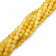 Jade Perler – Gul, Runde (8mm) Grade A - Uniq Perler - 124484