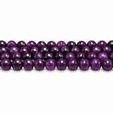 Jade Perler – Lilla, Facetterede, Runde (10mm) - Uniq Perler - 126036