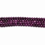 Jade Perler – Lilla, Facetterede, Runde (6mm) - Uniq Perler - 126034
