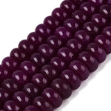 Jade Perler – Lilla, Rondel (10x6mm) - Uniq Perler - 125895
