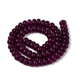 Jade Perler – Lilla, Rondel (10x6mm) - Uniq Perler - 125895