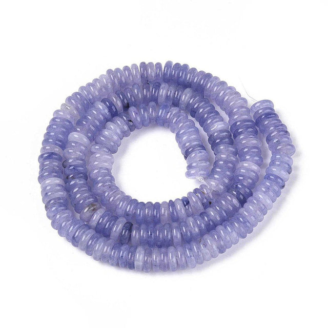 Jade Perler – Lilla, Rondel (6x2~3mm) - Uniq Perler - 122409