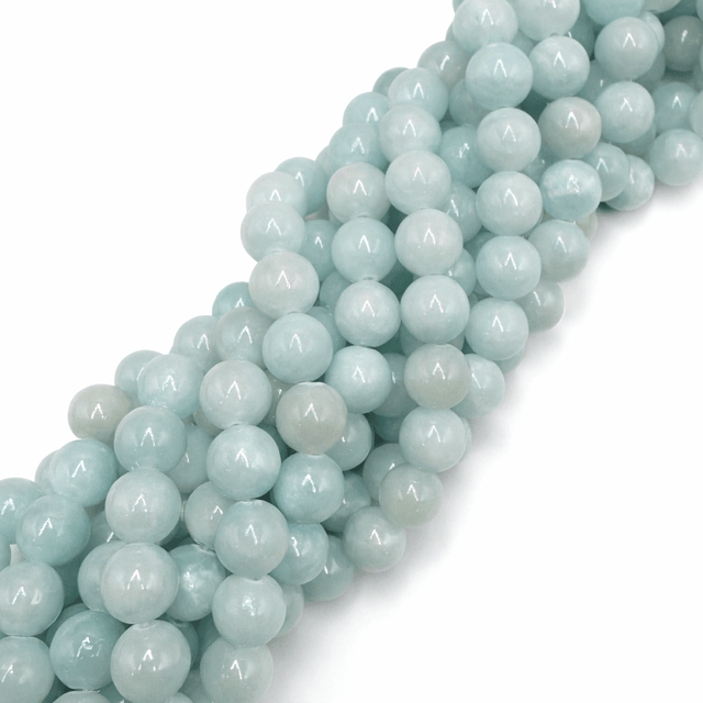 Jade Perler - Lys Blå (10mm) - Uniq Perler - 146284