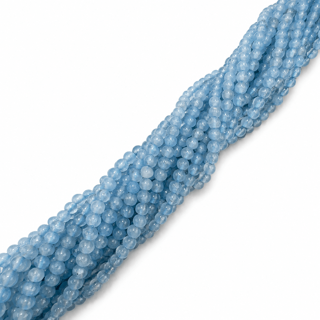 Jade Perler – Lys Blå, Rund (3mm) - Uniq Perler - 000004463