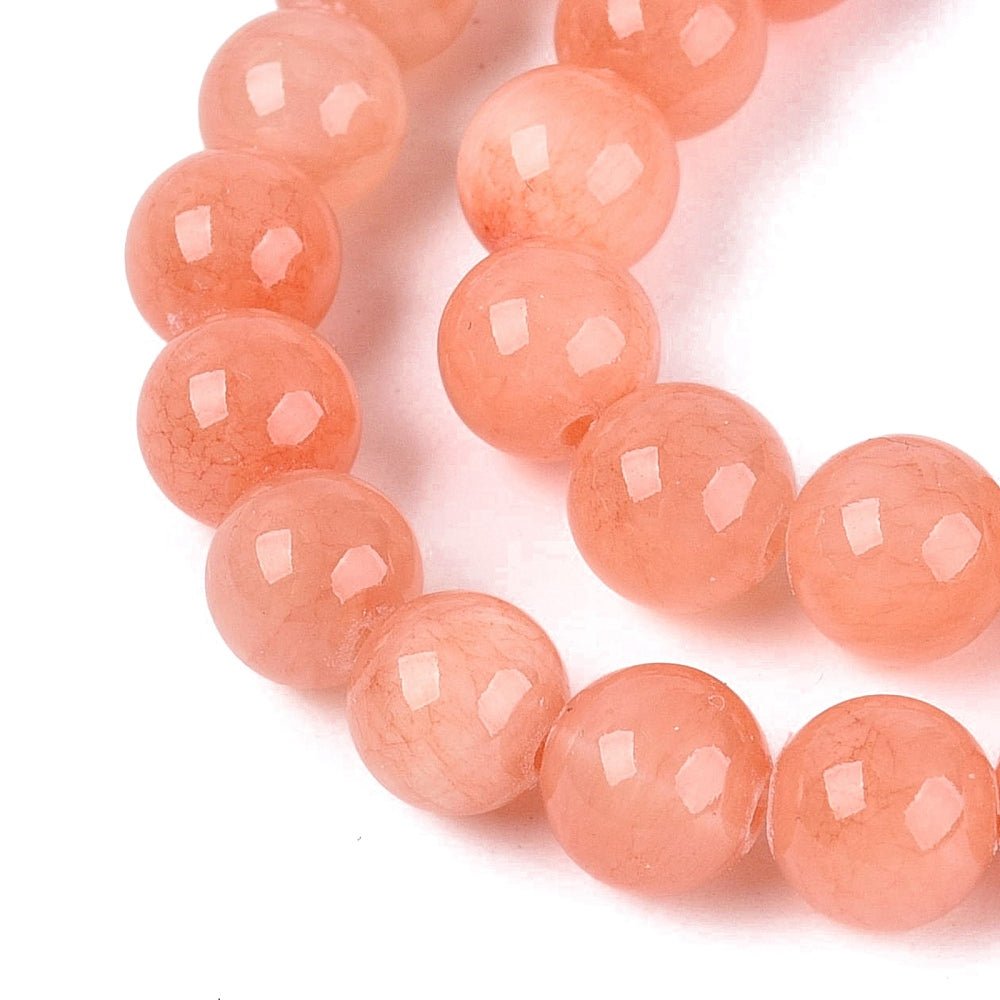 Jade Perler – Lys Laks, Runde (6mm) - Uniq Perler - 126055