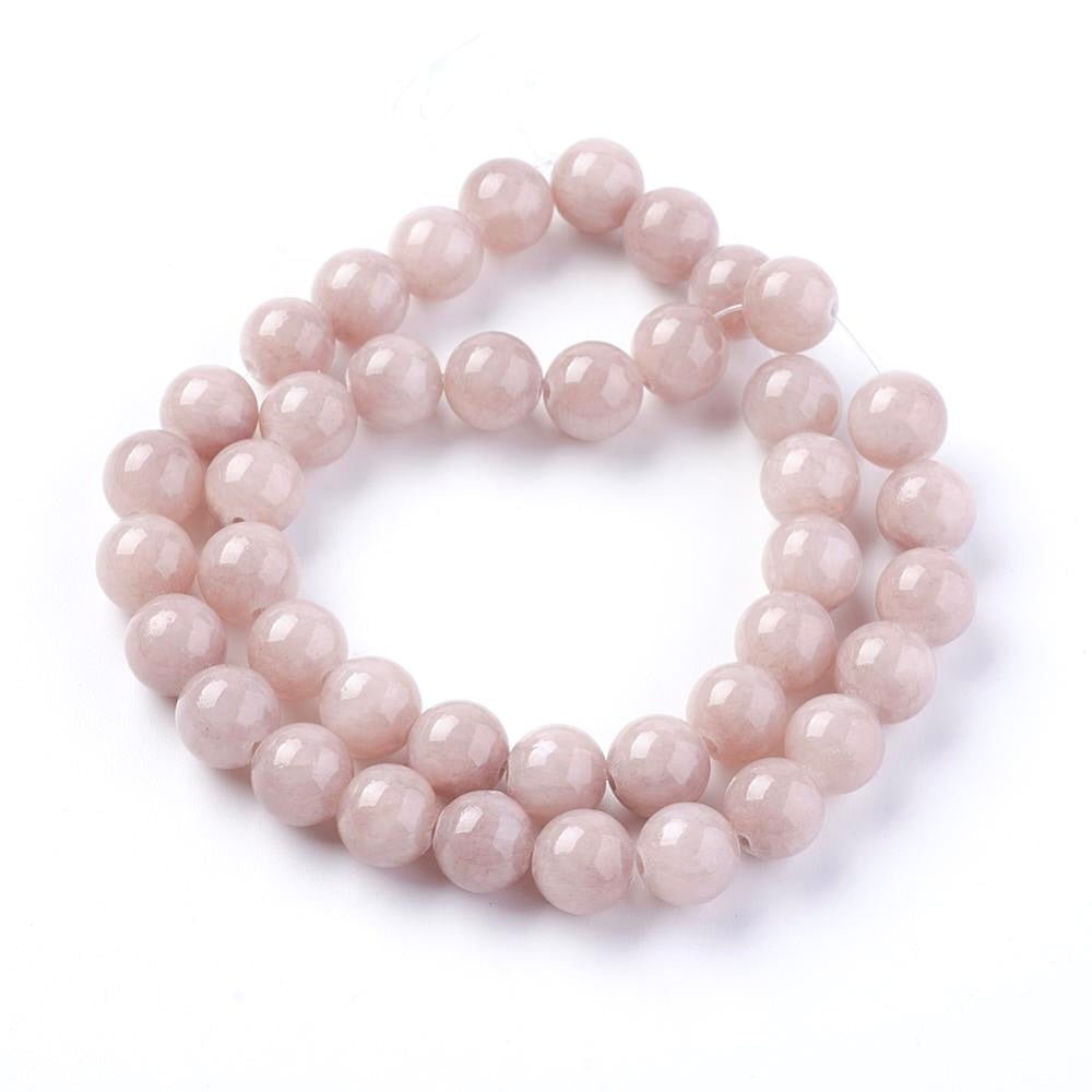 Jade Perler – Lys Rosa, Runde (10mm) - Uniq Perler - 