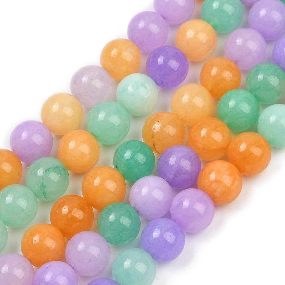 Jade Perler - Mix Farver, Runde (10mm) - Uniq Perler - 114683