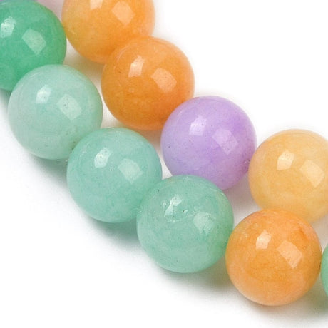 Jade Perler - Mix Farver, Runde (10mm) - Uniq Perler - 114683