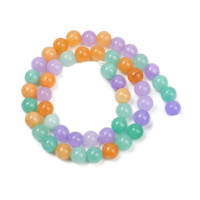 Jade Perler - Mix Farver, Runde (8mm) - Uniq Perler - 114682