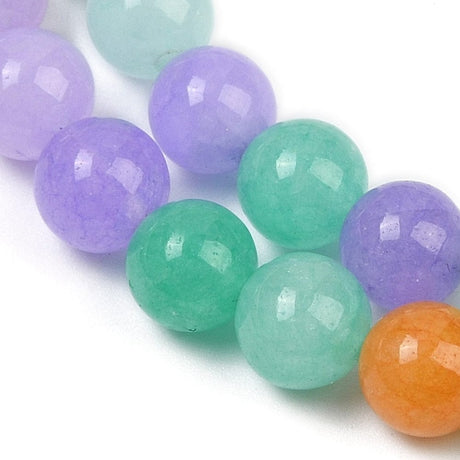 Jade Perler - Mix Farver, Runde (8mm) - Uniq Perler - 114682