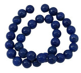 Jade Perler – Mørkeblå, Runde (6mm) - Uniq Perler - 126123