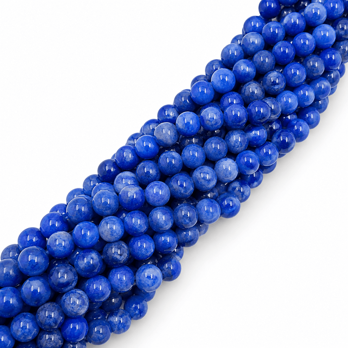 Jade Perler – Mørkeblå, Runde (6mm) - Uniq Perler - 126123