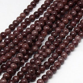 Jade Perler – Mørkerød, Runde (8mm) - Uniq Perler - 126075