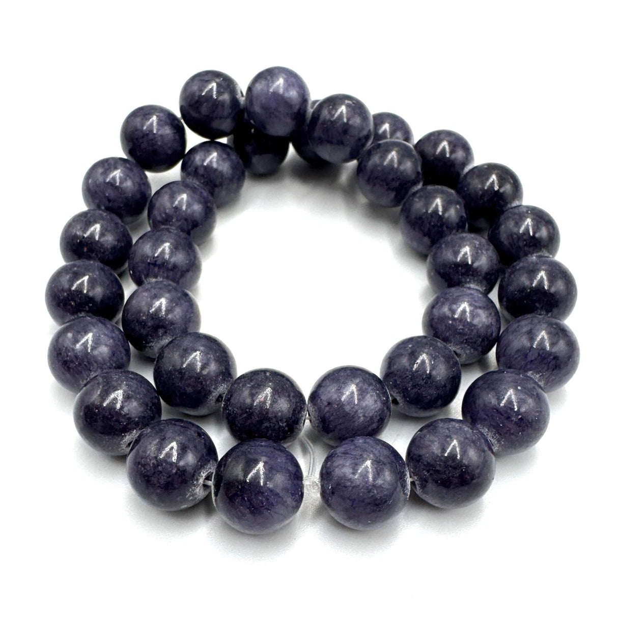 Jade Perler, Mørk Lilla, (12mm) - Uniq Perler - 3456788