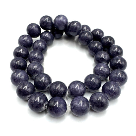 Jade Perler, Mørk Lilla, (12mm) - Uniq Perler - 3456788