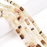 Jade Perler, Natur Farve Mix, Rør og Rondel, 8,5x6mm og (5,5x4mm) - Uniq Perler - 688987