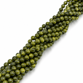Jade Perler – Olivengrøn, Runde (8mm) - Uniq Perler - 126077