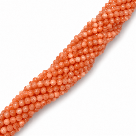 Jade Perler – Orange, Runde (4mm) - Uniq Perler - 124482