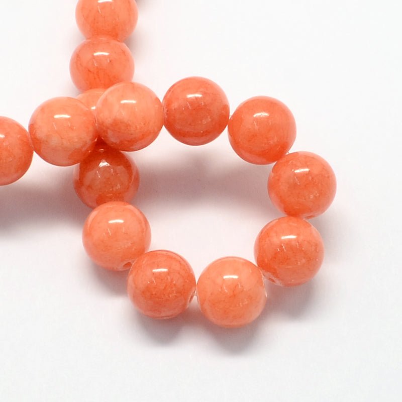 Jade Perler – Orange, Runde (4mm) - Uniq Perler - 124482