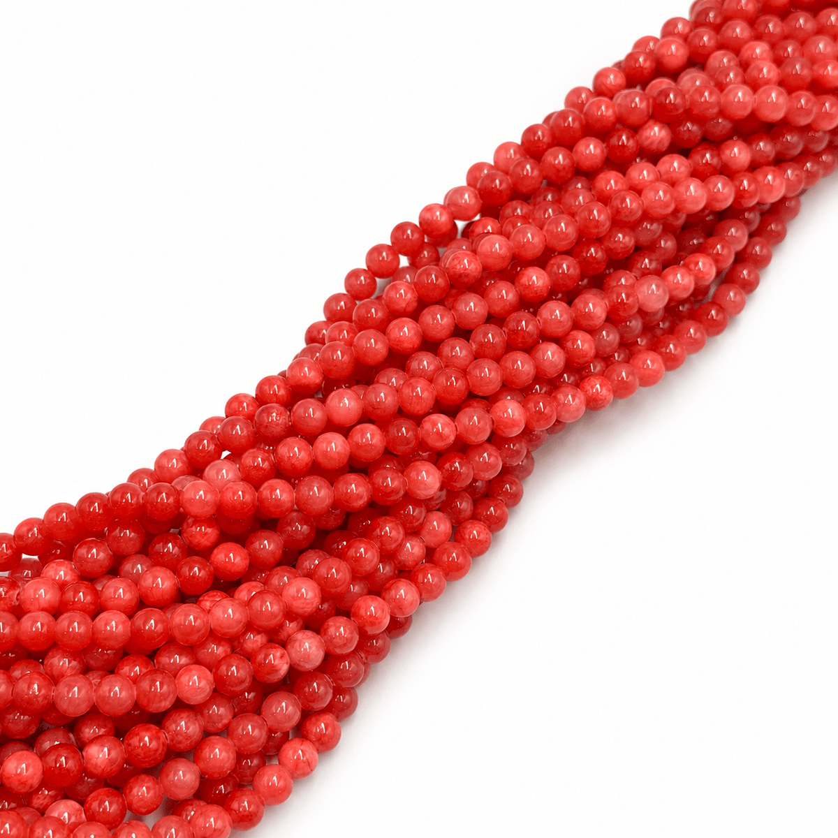 Jade Perler - Orange/Rød (6mm) - Uniq Perler - 670842