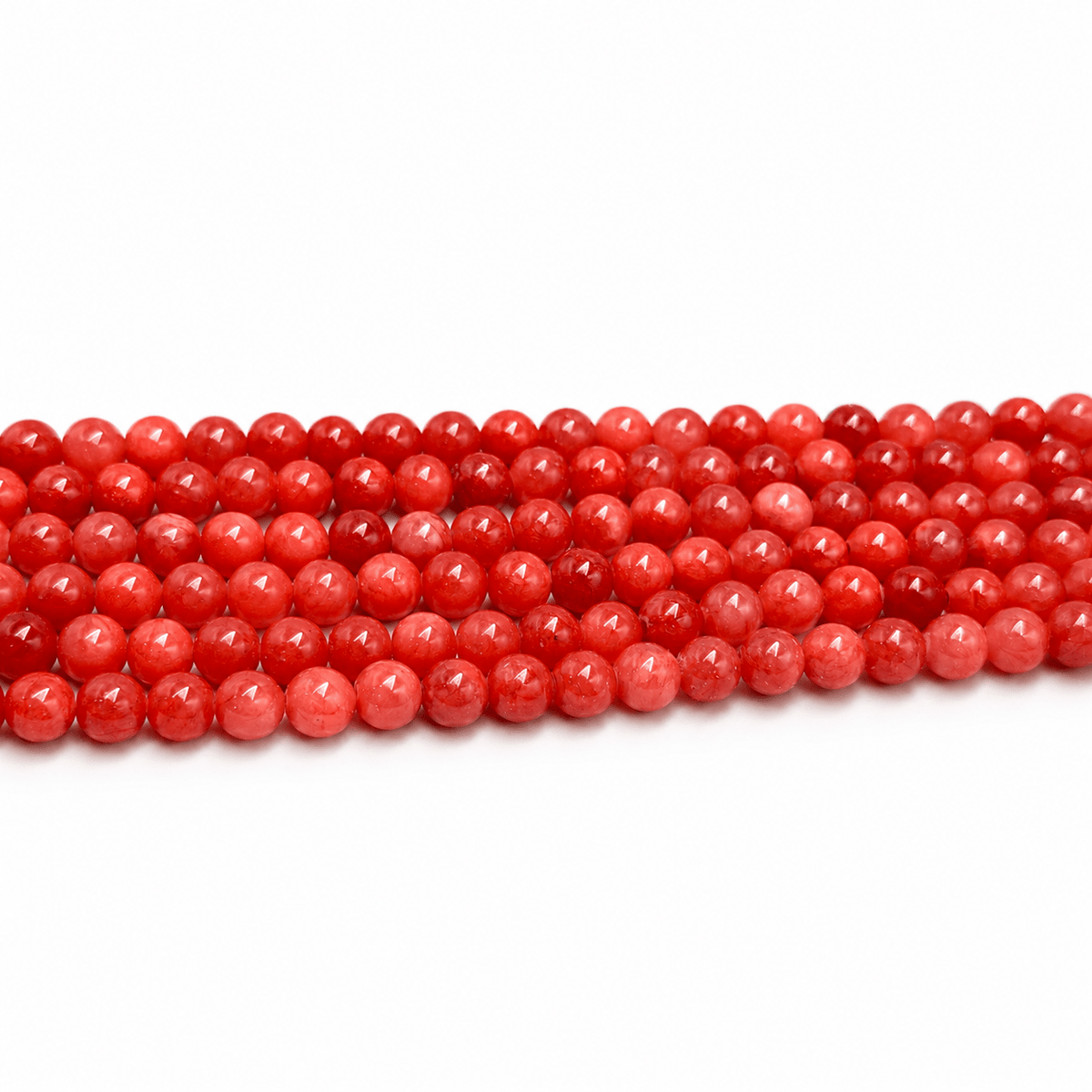 Jade Perler - Orange/Rød (6mm) - Uniq Perler - 670842