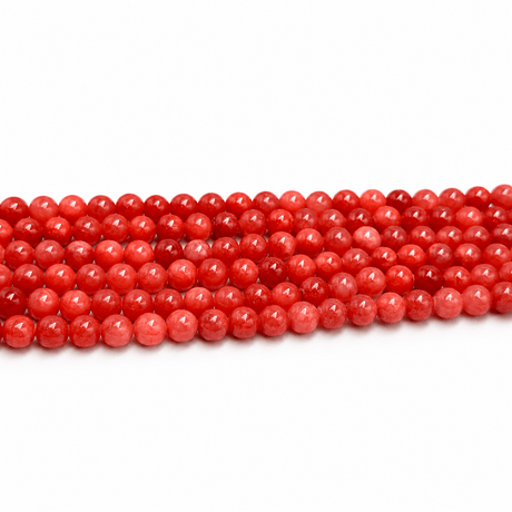 Jade Perler - Orange/Rød (6mm) - Uniq Perler - 670842