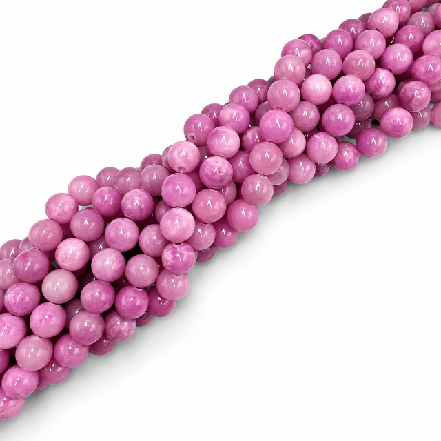 Jade Perler - Orkide Rosa (10mm) - Uniq Perler - 116173