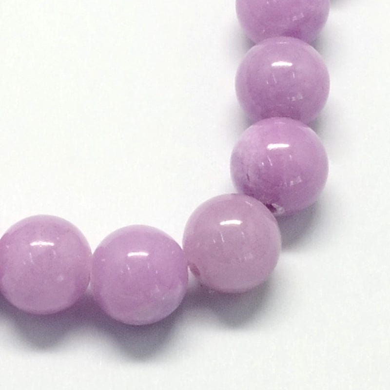 Jade Perler, Orkide rosa, (10mm) - Uniq Perler - 116173